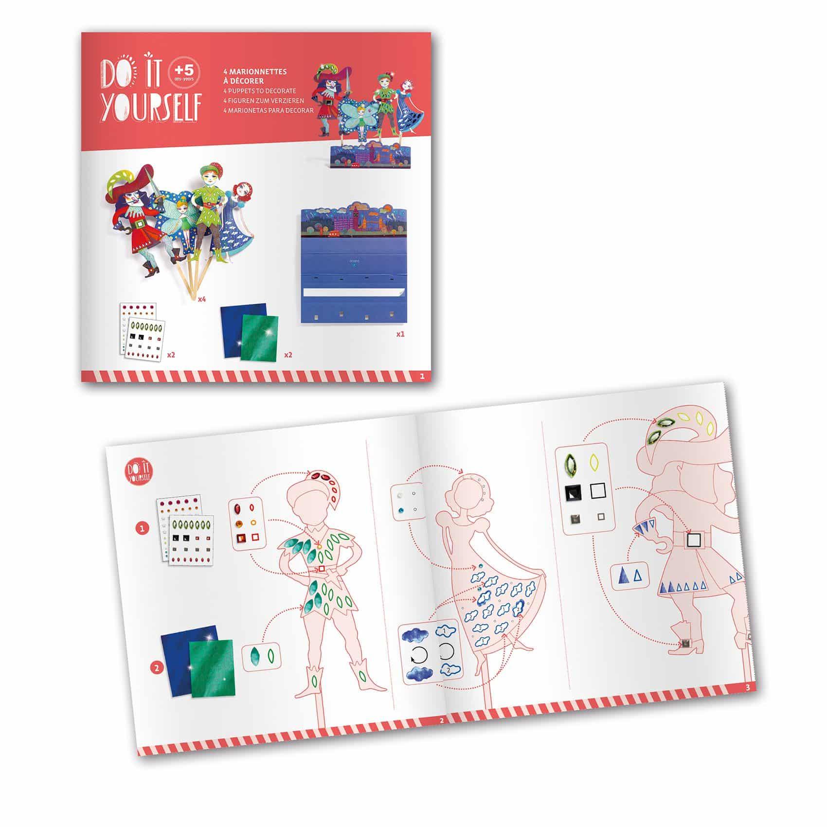 DYI Peter Pan – Fantoches para Decorar | Djeco - Mini-Me - Baby & Kids Store