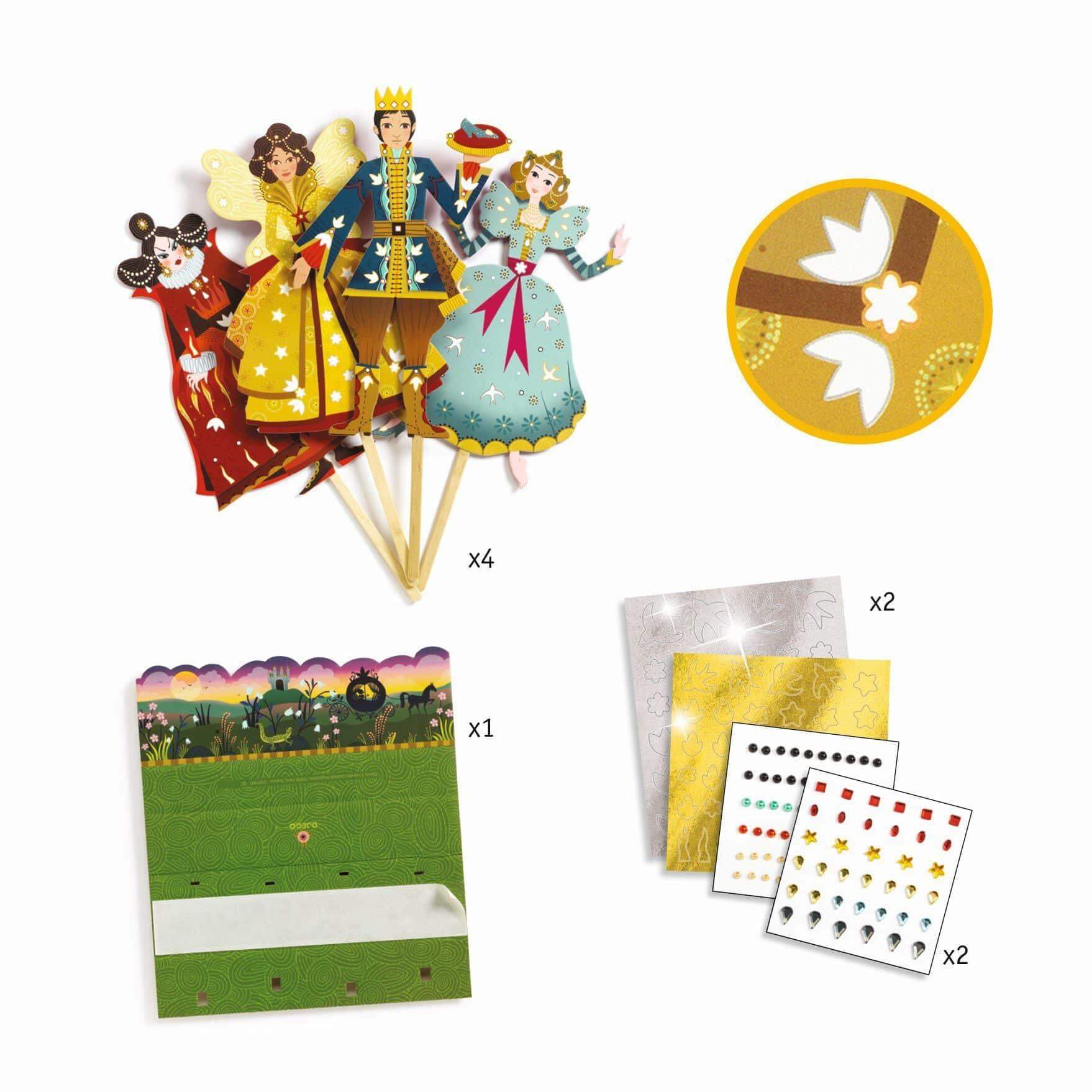 Do it Yourself – Cinderela – Fantoches para Decorar | Djeco - Mini-Me - Baby & Kids Store