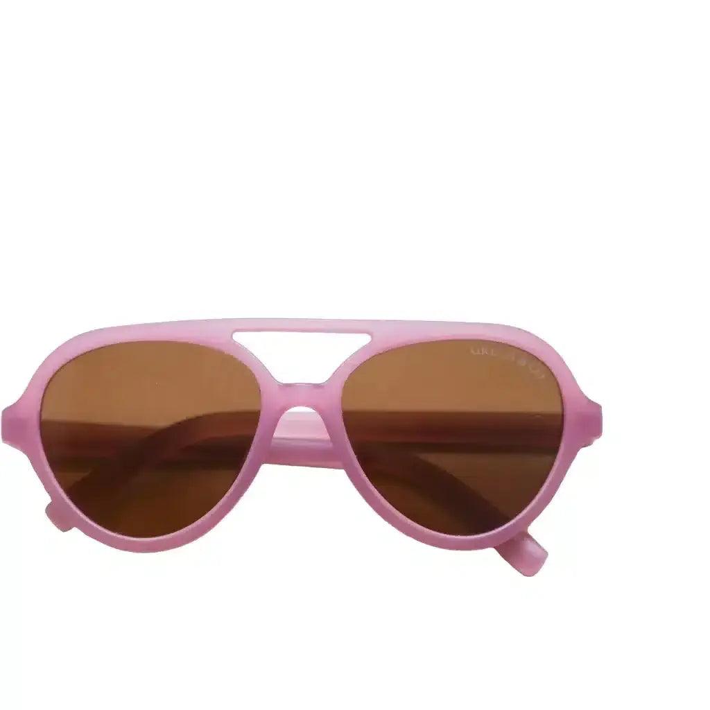 Óculos de sol aviador polarizados 9-14 anos - Mauve Rose | Grech & Co - Mini-Me - Baby & Kids Store