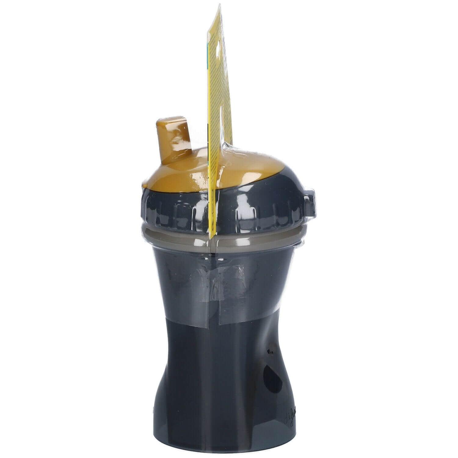 Copo com Palhinha Anti Gotas 250ml - black | DIFRAX - Mini-Me - Baby & Kids Store