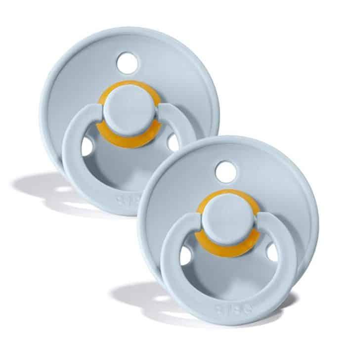 Pack 2 chupetas látex - BIBS Baby blue/ Baby blue - Mini-Me - Baby & Kids Store