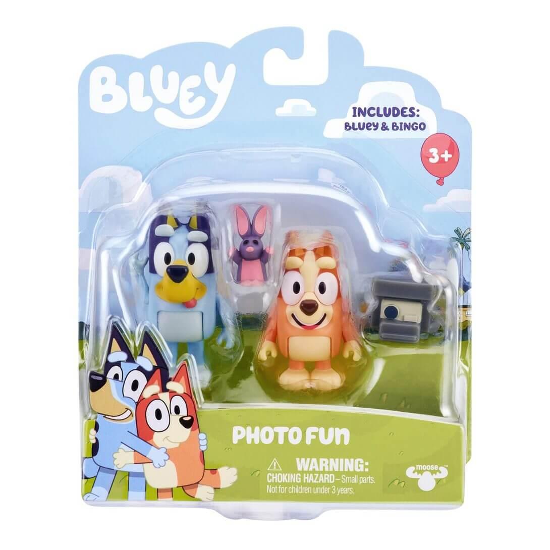 Pack Figuras Bluey e Bingo - Photo Fun - Mini-Me - Baby & Kids Store