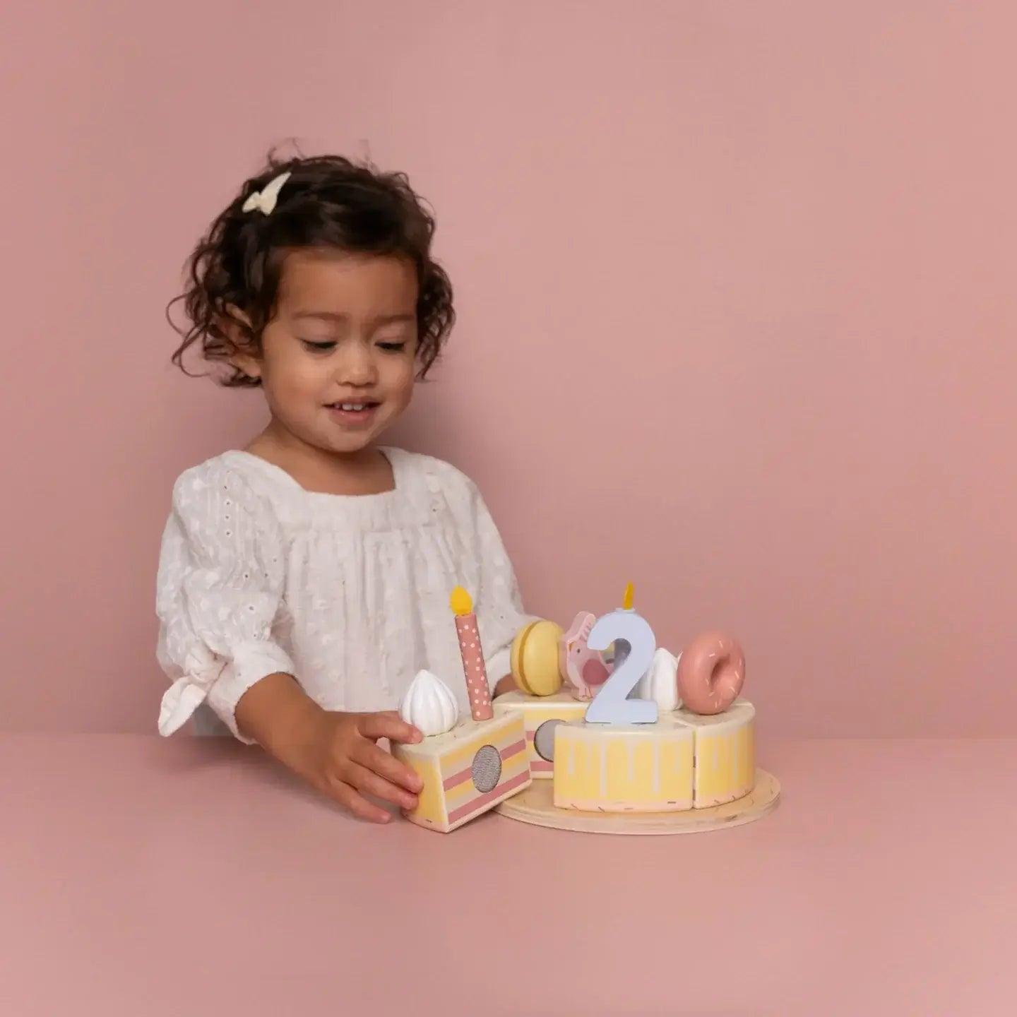 Bolo de aniversário rosa - Little Dutch - Mini-Me - Baby & Kids Store