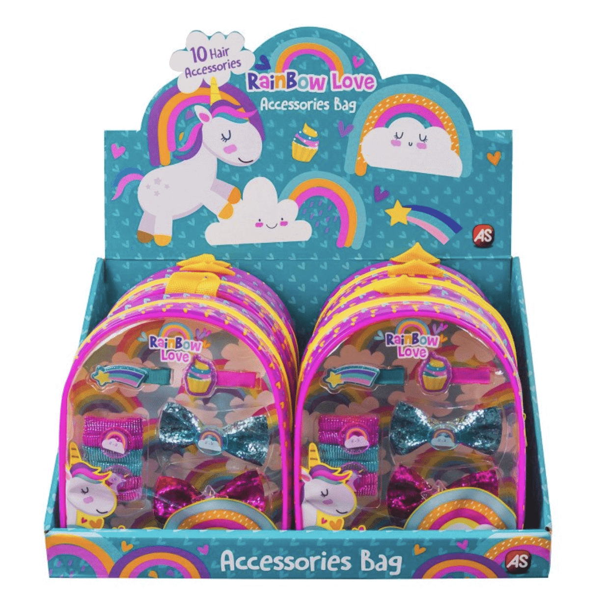 Mochila com Acessorios para o Cabelo - Rainbow Love - Mini-Me - Baby & Kids Store