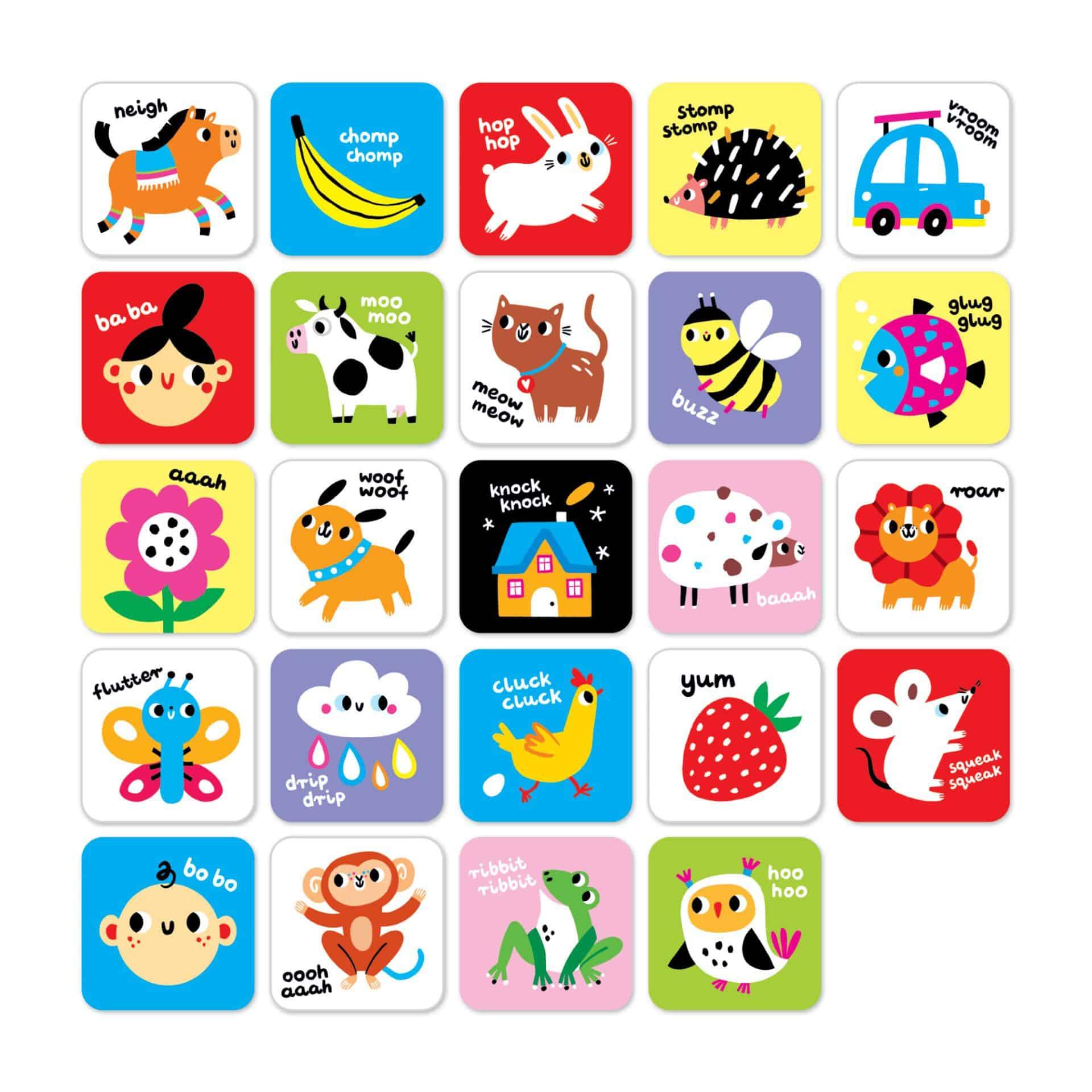 Cartas de Alto Contraste para Bebés +6m/ +9m | Banana Panda - Mini-Me - Baby & Kids Store