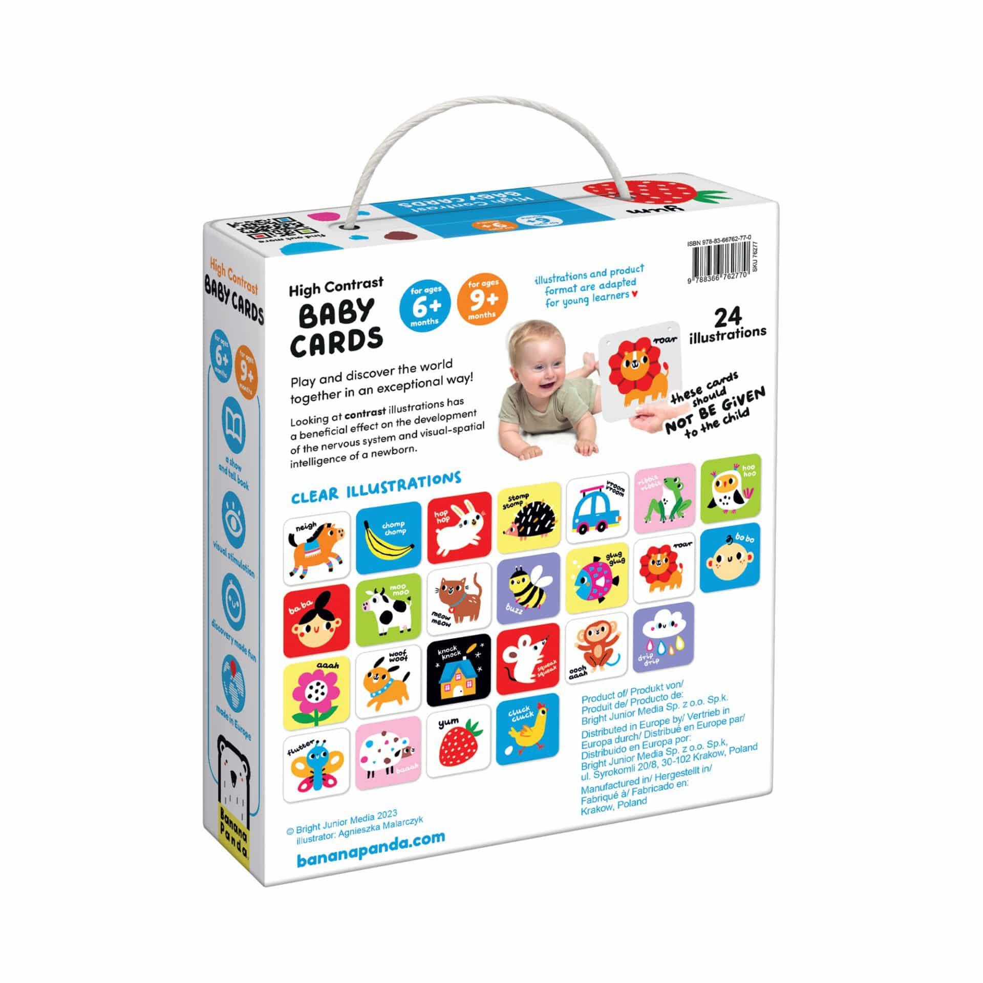 Cartas de Alto Contraste para Bebés +6m/ +9m | Banana Panda - Mini-Me - Baby & Kids Store