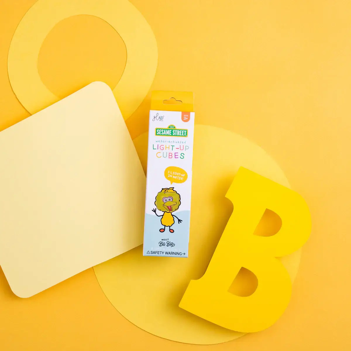 Glo Pals Rua Césamo - Big Bird | Cubo Luminoso amarelo - Mini-Me - Baby & Kids Store
