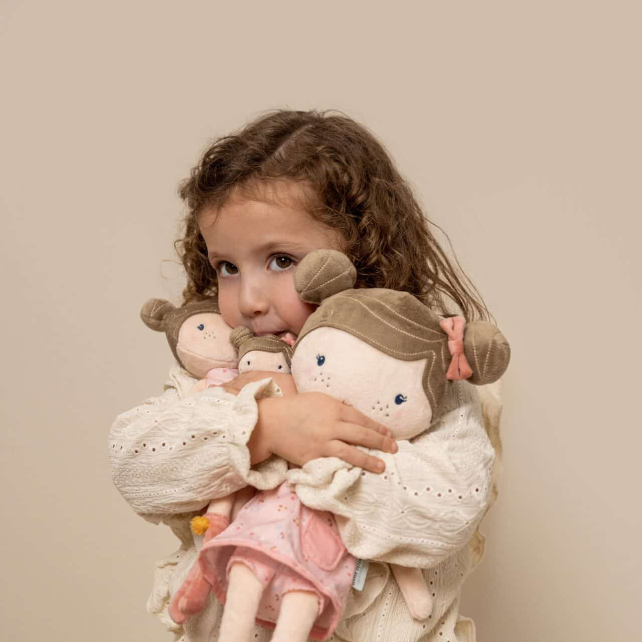 Boneca de pano Rosa - 50cm - Little Pink Flowers | Little Dutch - Mini-Me - Baby & Kids Store