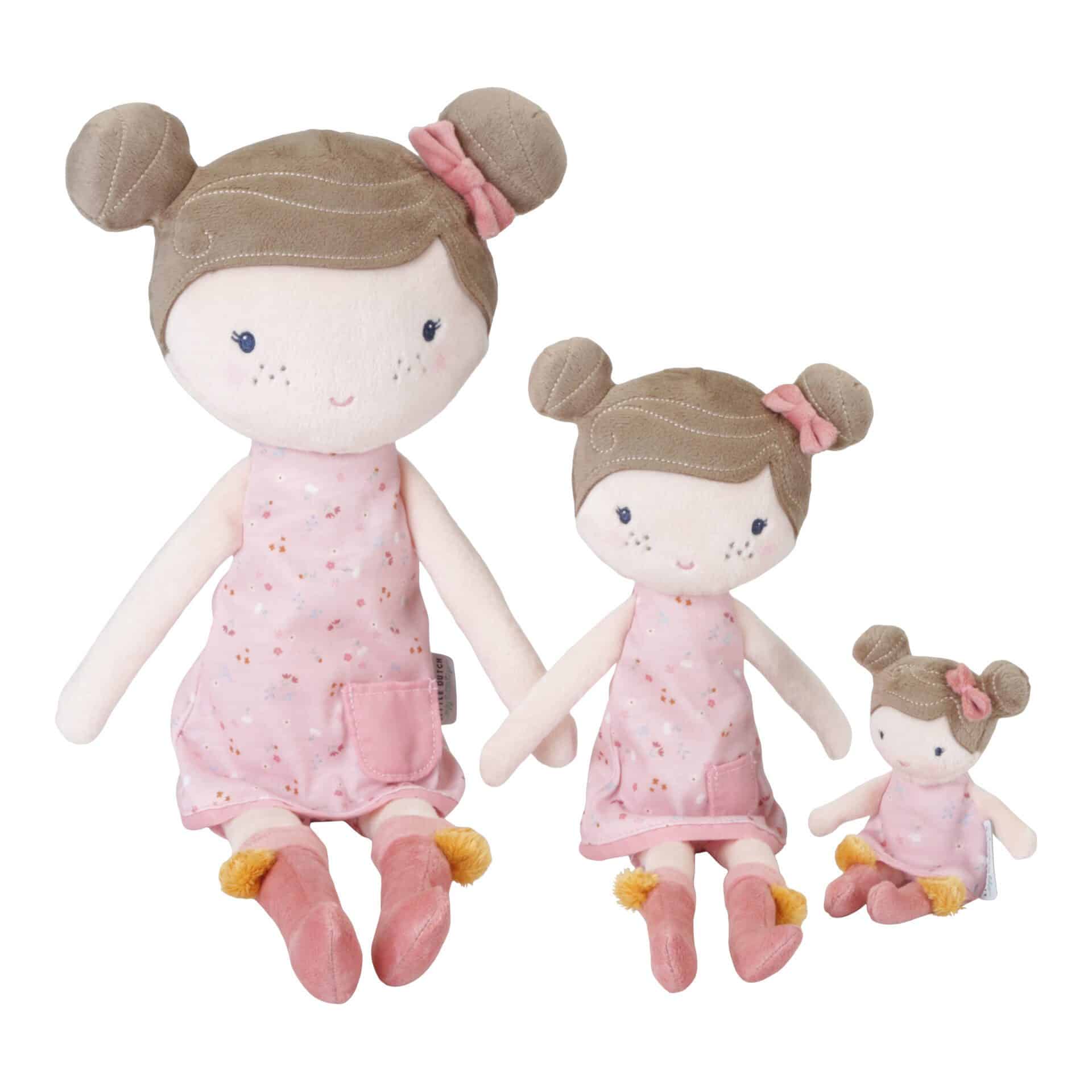 Boneca de pano Rosa 35cm - Little Dutch - Mini-Me - Baby & Kids Store