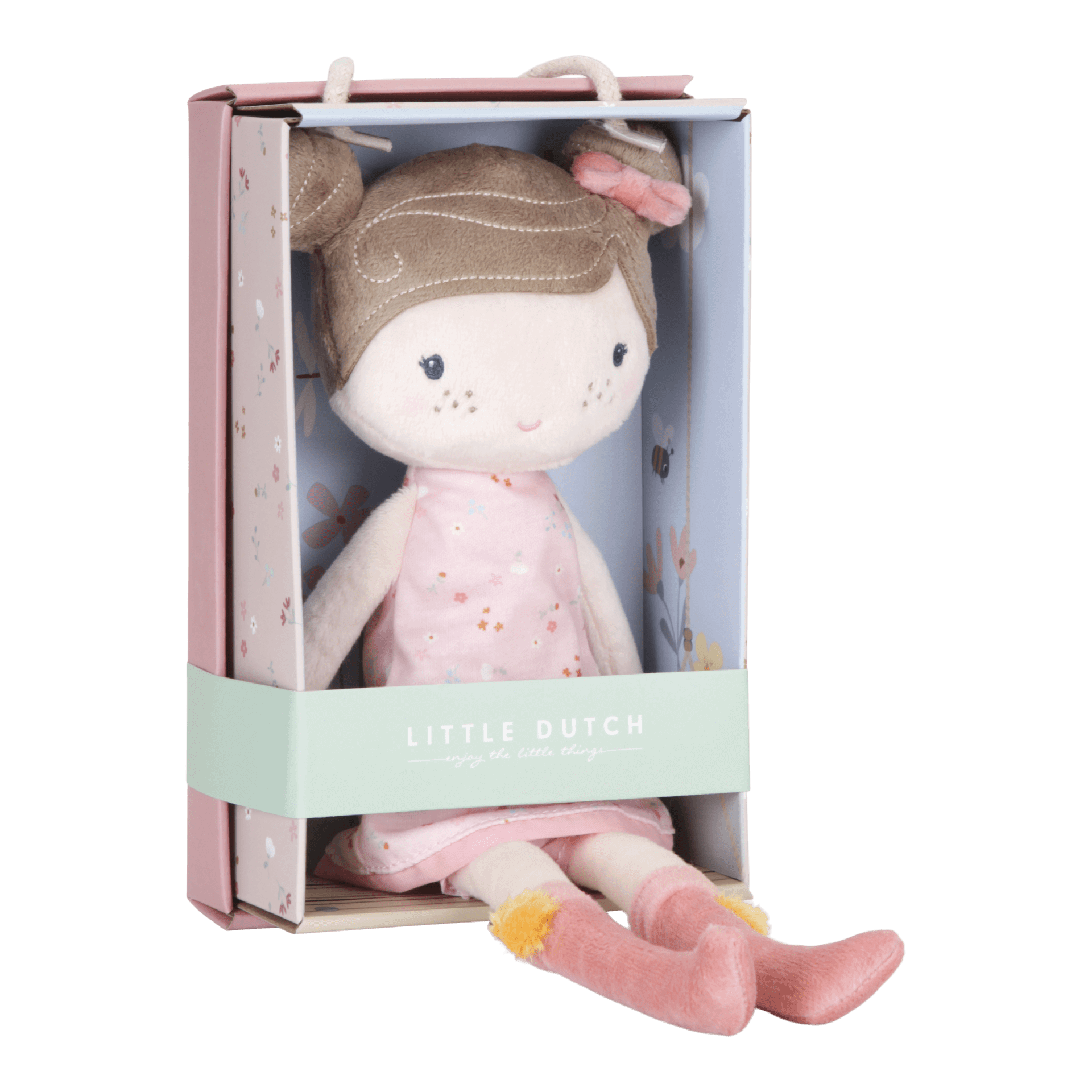 Boneca de pano Rosa 35cm - Little Dutch - Mini-Me - Baby & Kids Store