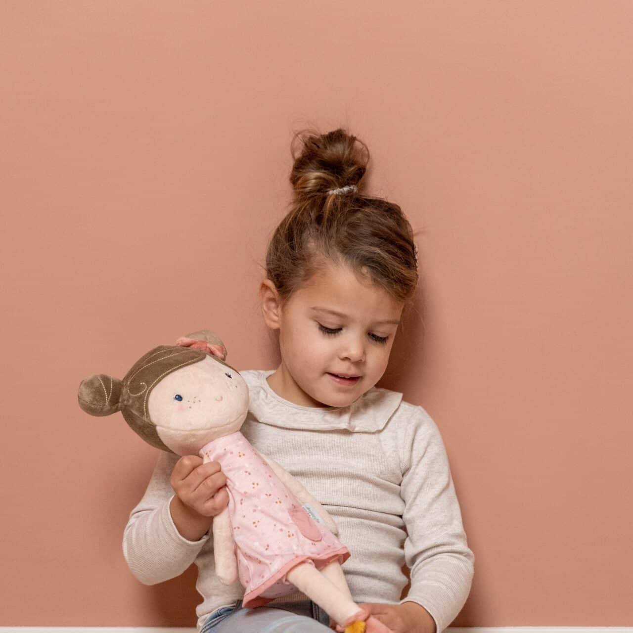 Boneca de pano Rosa - 50cm - Little Pink Flowers | Little Dutch - Mini-Me - Baby & Kids Store