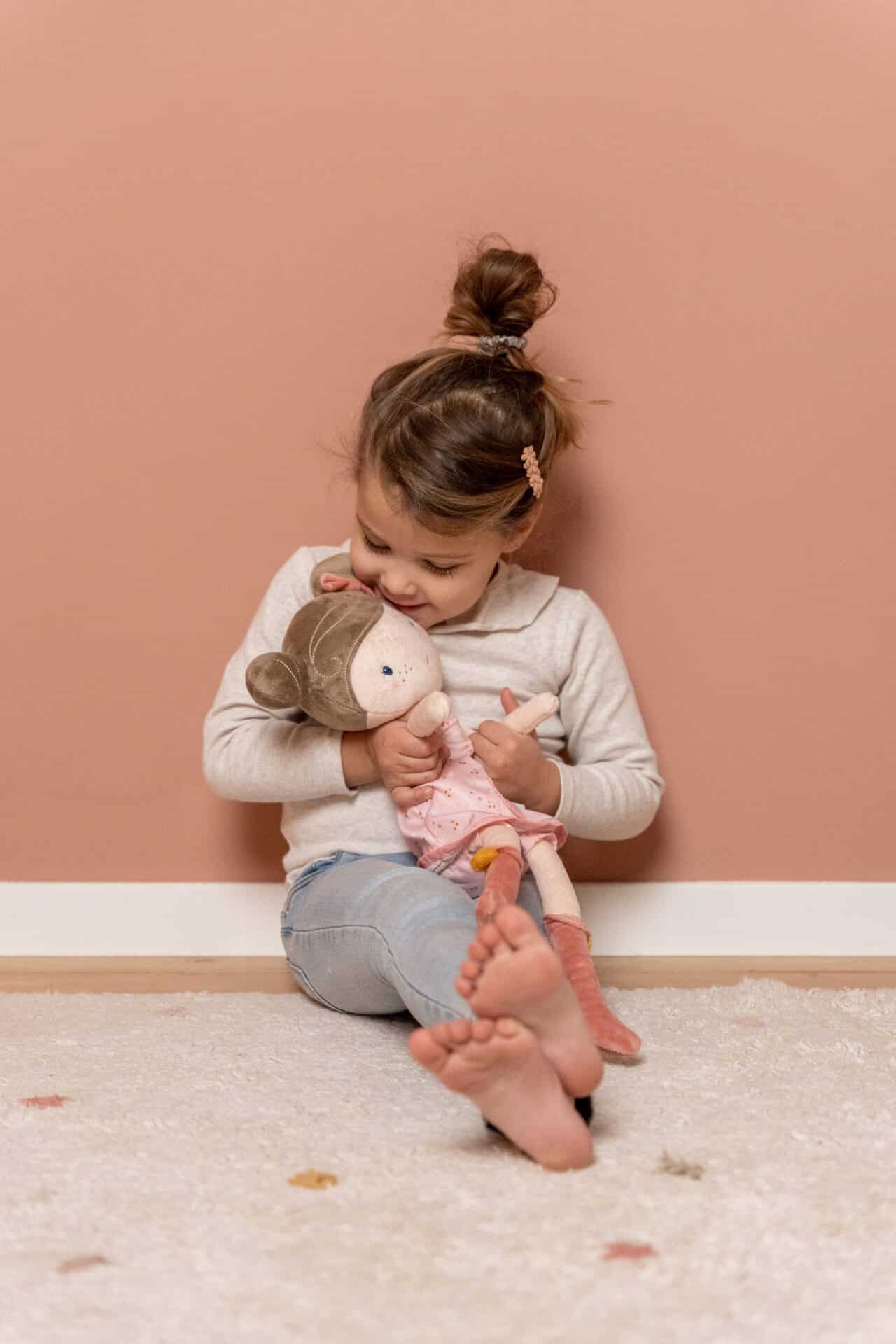 Boneca de pano Rosa - 50cm - Little Pink Flowers | Little Dutch - Mini-Me - Baby & Kids Store