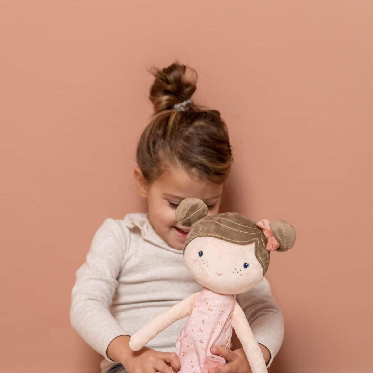 Boneca de pano Rosa - 50cm - Little Pink Flowers | Little Dutch - Mini-Me - Baby & Kids Store