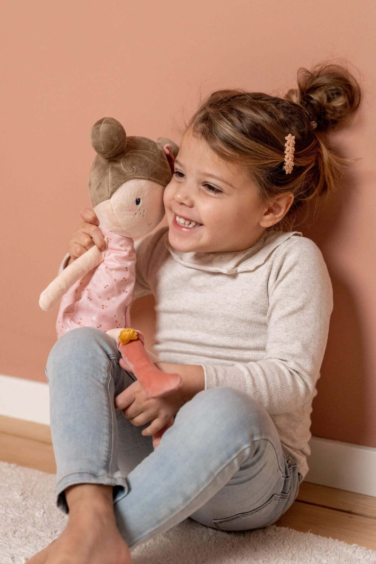 Boneca de pano Rosa - 50cm - Little Pink Flowers | Little Dutch - Mini-Me - Baby & Kids Store