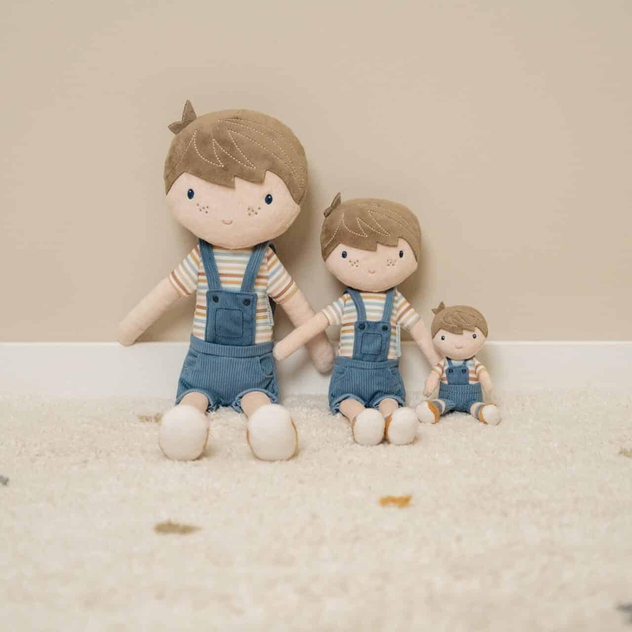 Boneco de pano Jim - 50cm - Vintage Sripes | Little Dutch - Mini-Me - Baby & Kids Store