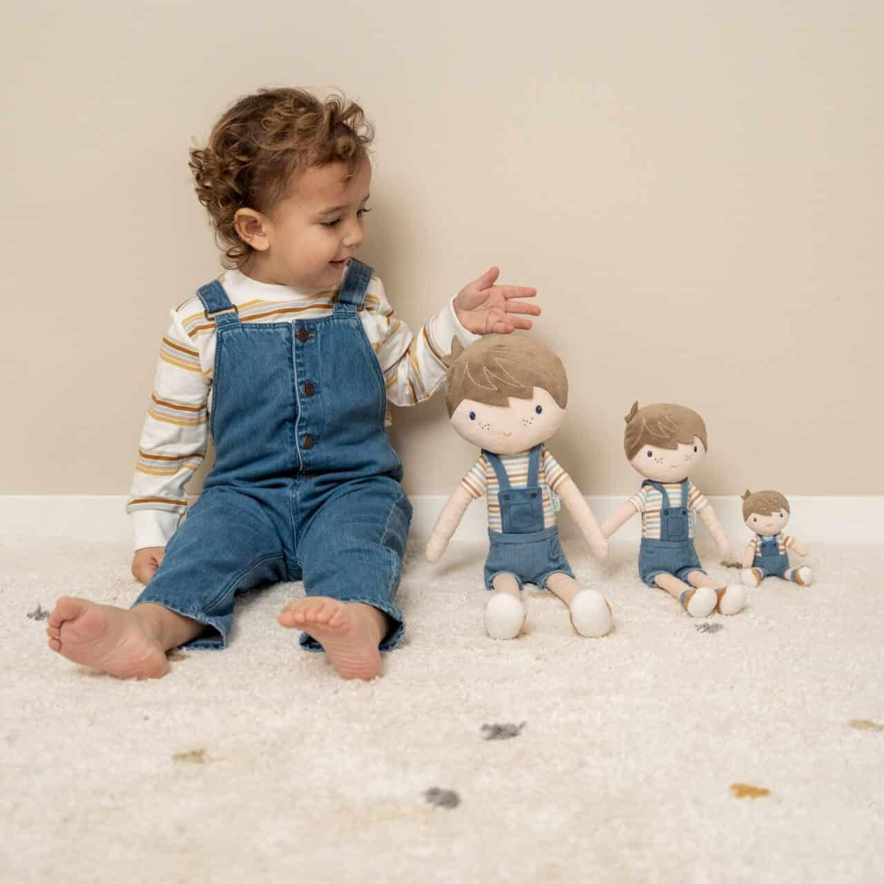 Boneco de pano Jim - 50cm - Vintage Sripes | Little Dutch - Mini-Me - Baby & Kids Store