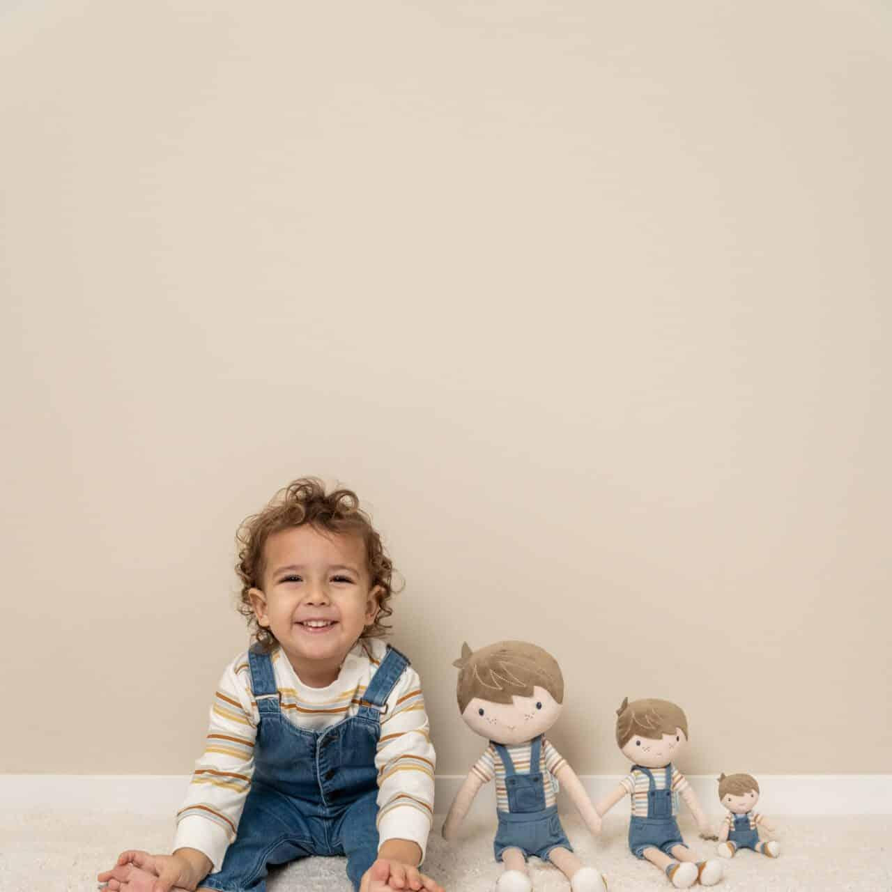 Boneco de pano Jim - 50cm - Vintage Sripes | Little Dutch - Mini-Me - Baby & Kids Store