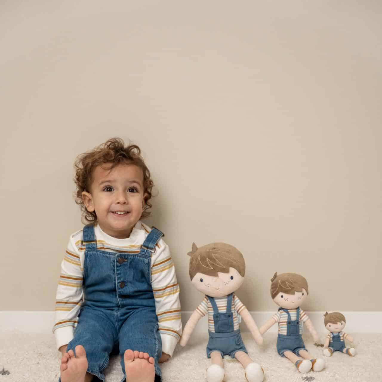 Boneco de pano Jim - 50cm - Vintage Sripes | Little Dutch - Mini-Me - Baby & Kids Store