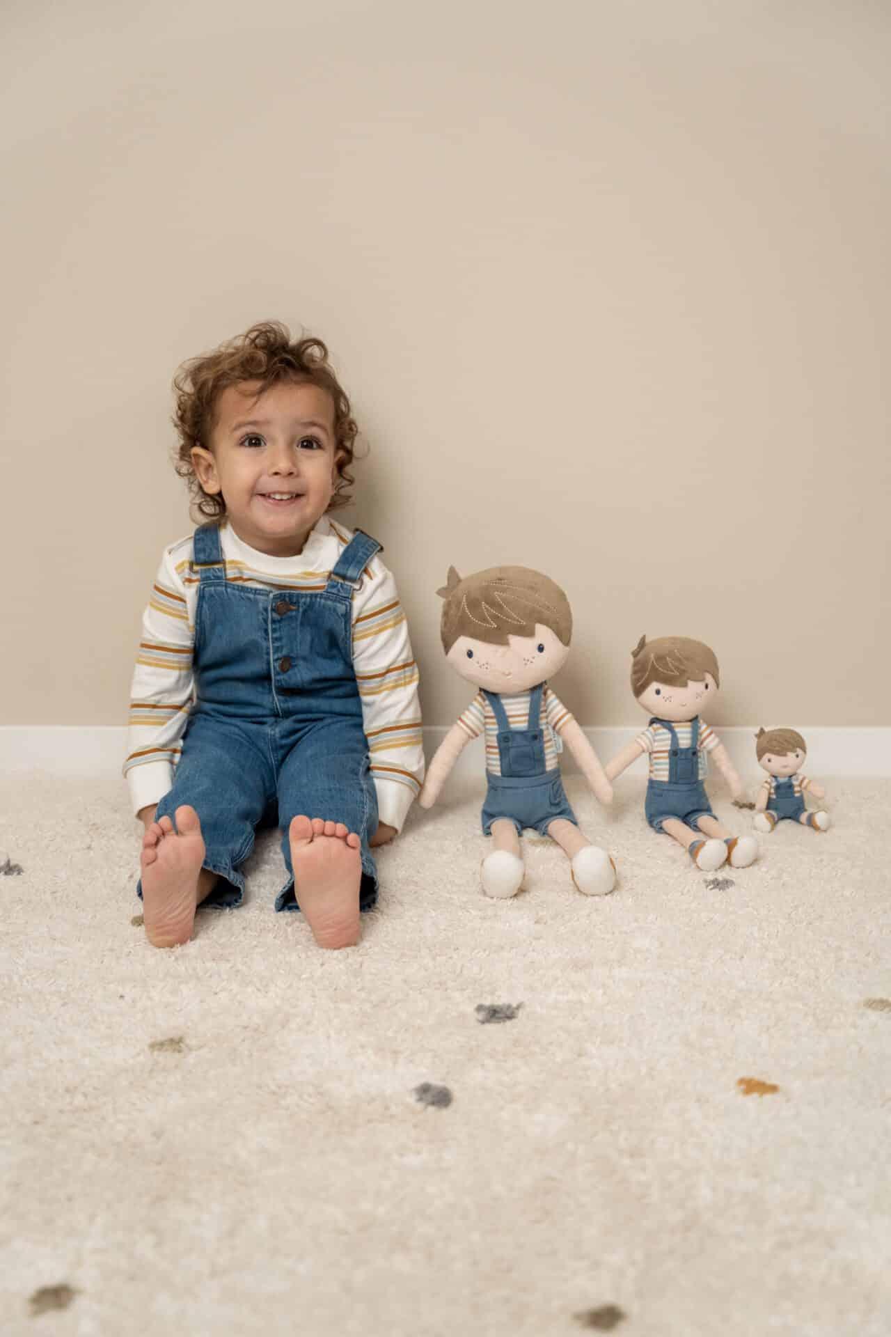 Boneco de pano Jim - 50cm - Vintage Sripes | Little Dutch - Mini-Me - Baby & Kids Store