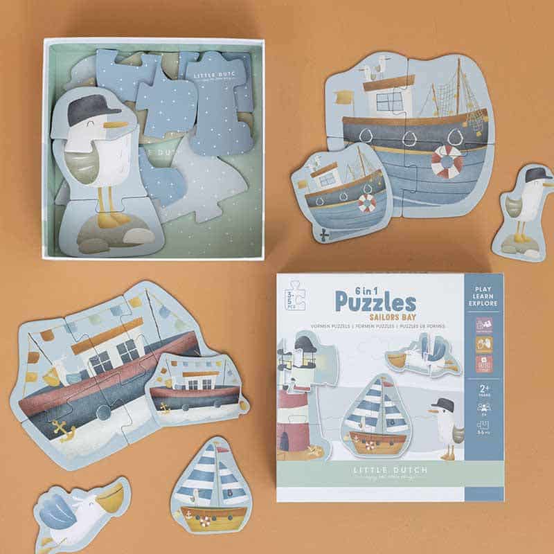 Conjunto de Puzzles - Sailors Bay | Little Dutch - Mini-Me