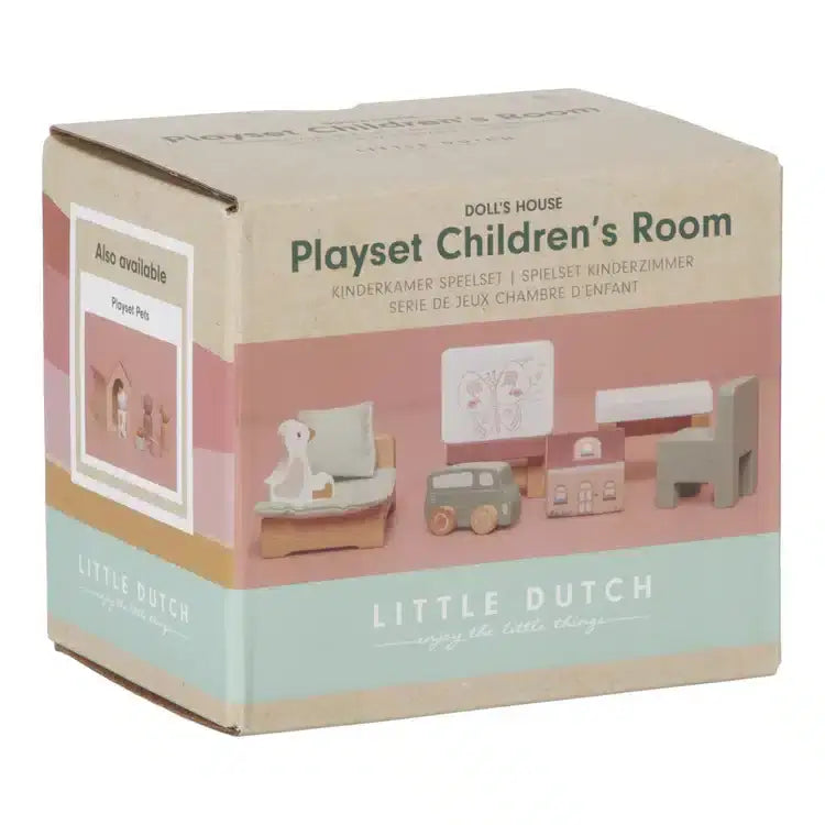 Set Quarto das crianças - Expansão para casa das bonecas | Little Dutch Mini-Me - Baby & Kids Store