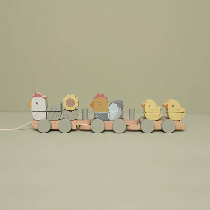 Comboio - Galinha de empilhar Little Farm | Little Dutch - Mini-Me - Baby & Kids Store