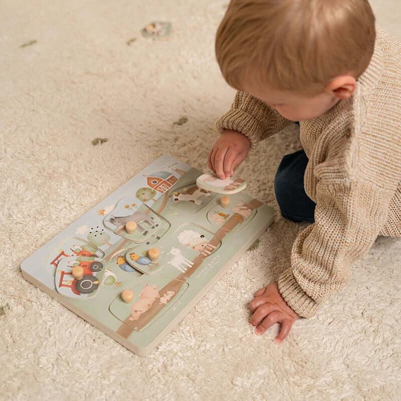 Puzzle de encaixe sonoro - Little Farm | Little Dutch - Mini-Me - Baby & Kids Store