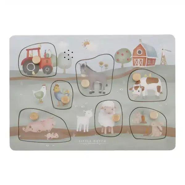 Puzzle de encaixe sonoro - Little Farm | Little Dutch - Mini-Me - Baby & Kids Store