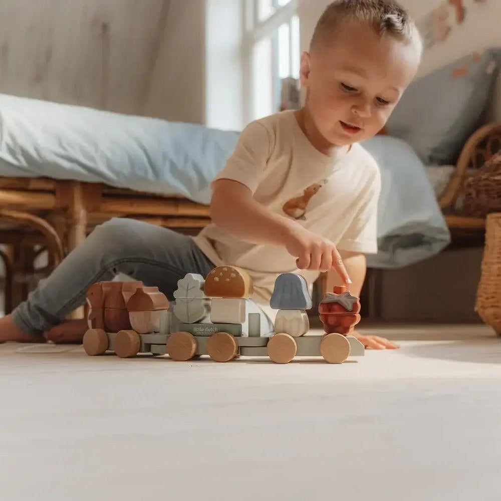 Comboio de Encaixe - Forest Friends | Little Dutch - Mini-Me - Baby & Kids Store