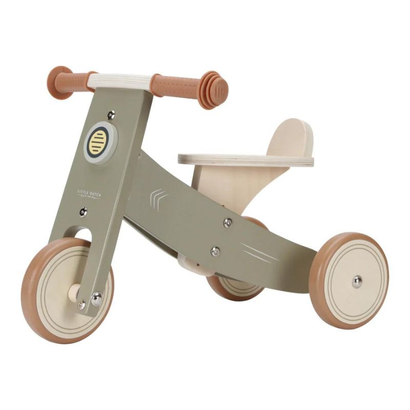Triciclo em madeira - Olive | Little Dutch - Mini-Me