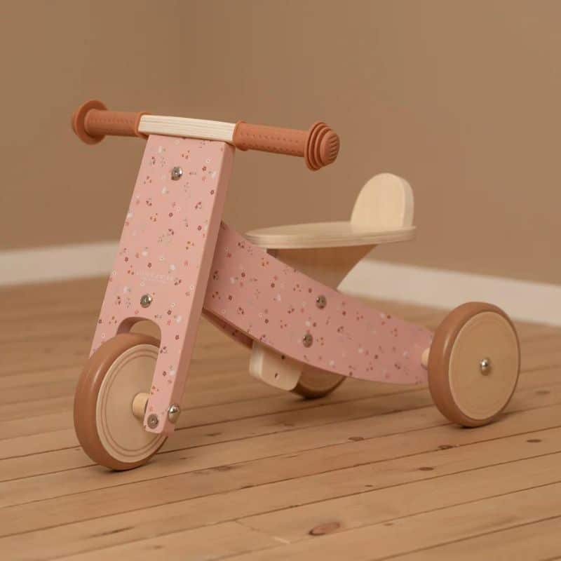 Triciclo em madeira - rosa | Little Dutch - Mini-Me