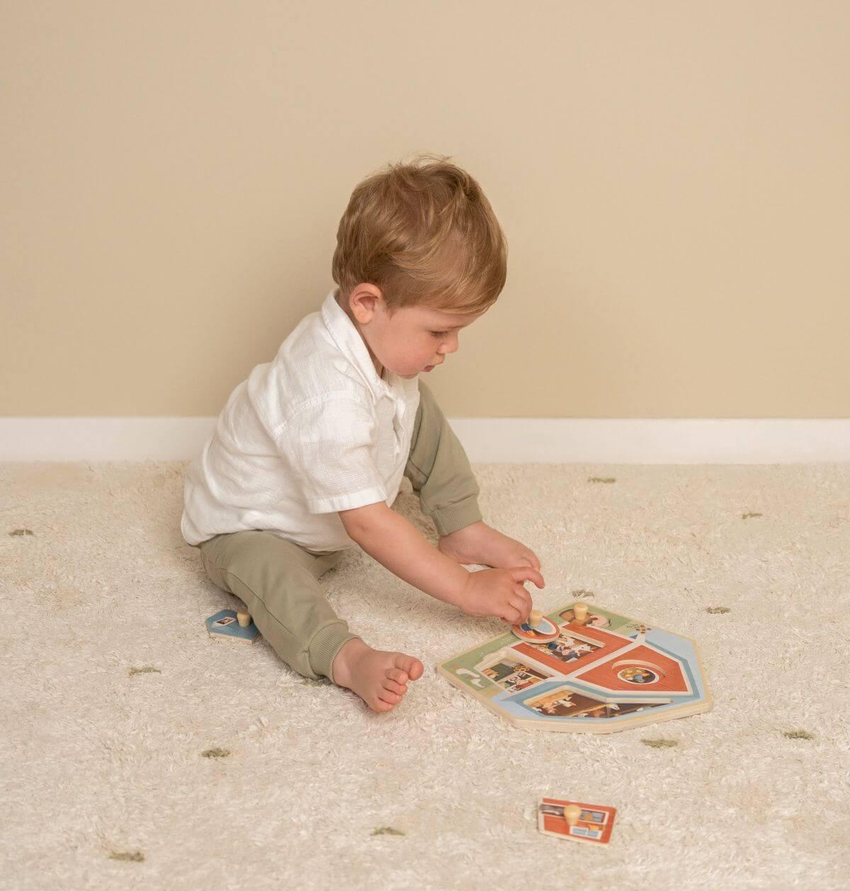 Puzzle de Encaixe em madeira - Little Farm | Little Dutch - Mini-Me - Baby & Kids Store