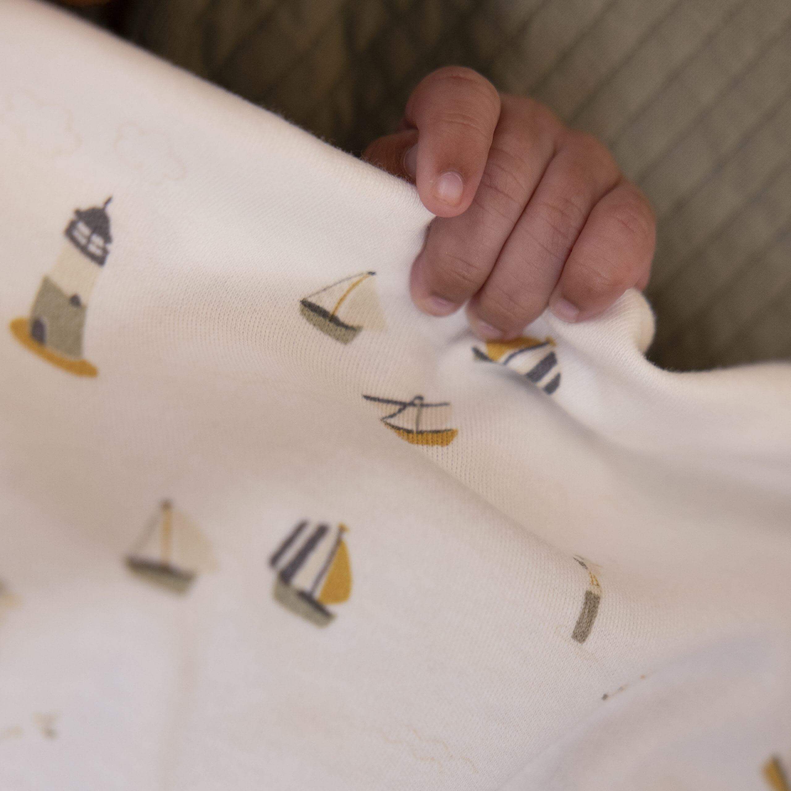 Capa para Ovo/Cadeira auto 0+ "Sailors Bay White" | Little Dutch - Mini-Me - Baby & Kids Store