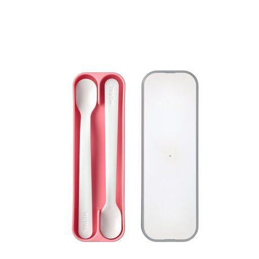 Set de 2 Colheres de Bebé Longas Mio Rosa | Little Dutch - Mini-Me - Baby & Kids Store