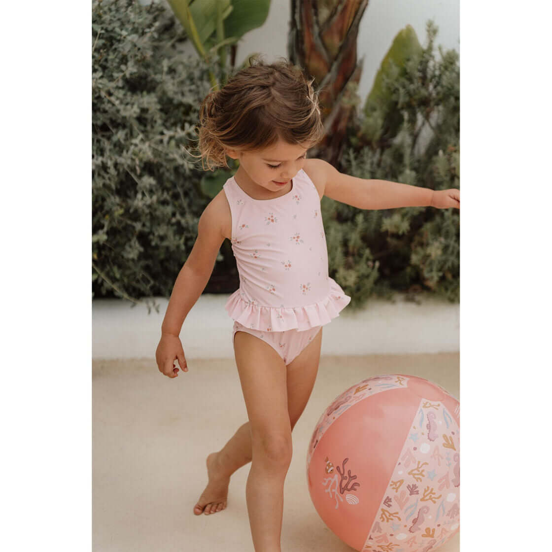 Bola insuflável de Praia – Ocean Dreams Pink Little Dutch Mini-Me - Baby & Kids Store