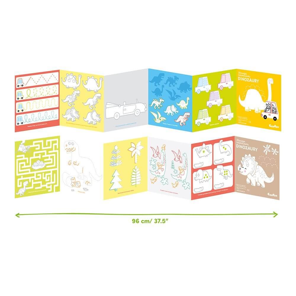 Livro de Colorir Looongo – Dinossauros | Banana Panda - Mini-Me - Baby & Kids Store