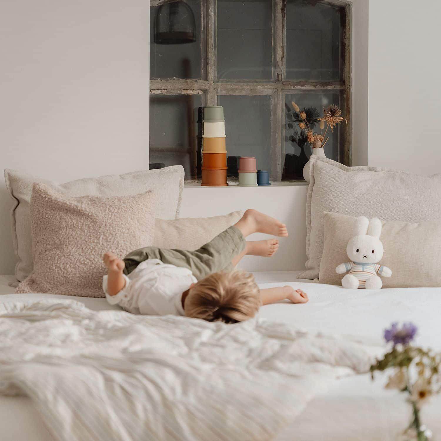 Peluche Miffy 35cm – Vintage Stripes | Little Dutch - Mini-Me - Baby & Kids Store