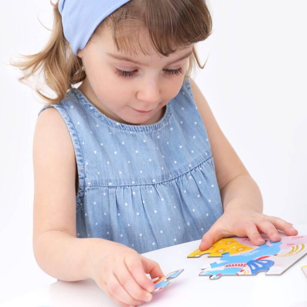 Puzzle On-The-Go – Unicórnios +12m | Banana Panda - Mini-Me - Baby & Kids Store