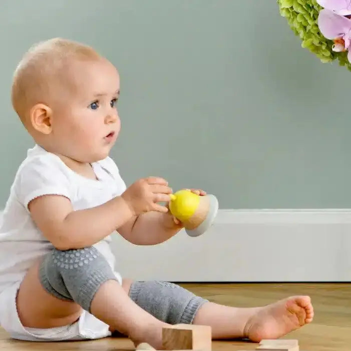 Joelheiras para gatinhar antiderrapantes - cinza | GobabyGo - Mini-Me - Baby & Kids Store