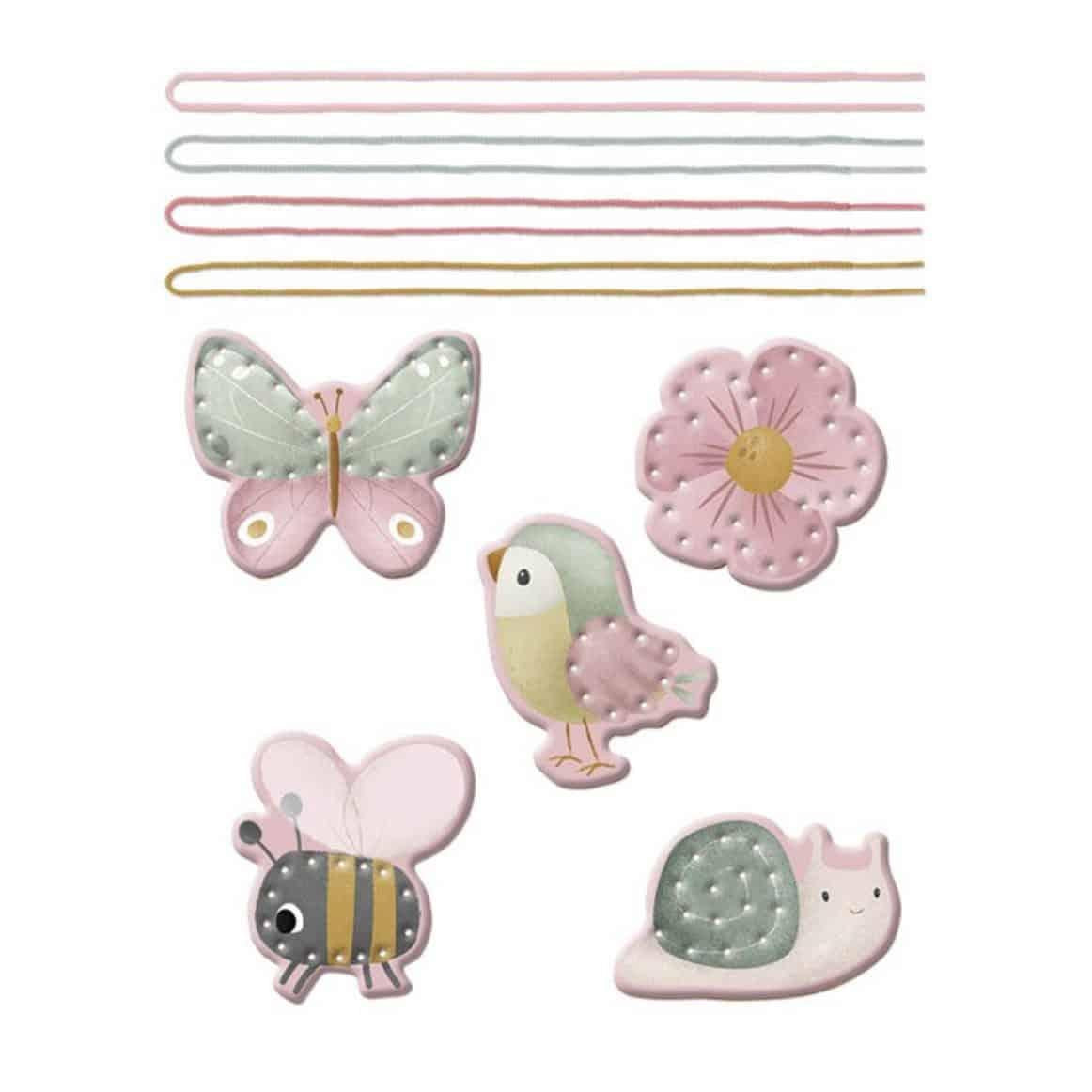 Cartão de Entrelaçar Flowers & Butterflies | Little Dutch - Mini-Me - Baby & Kids Store