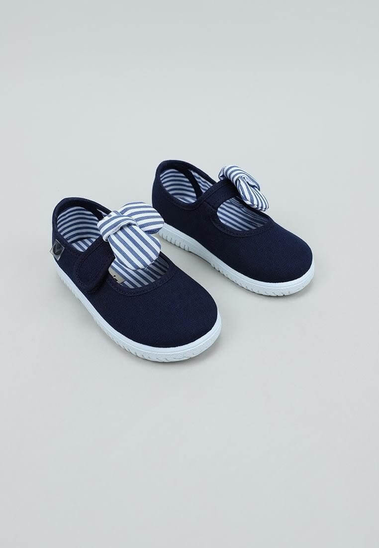 Victoria Sapato de Laço - Marinho - tamanho 18 - Mini-Me - Baby & Kids Store