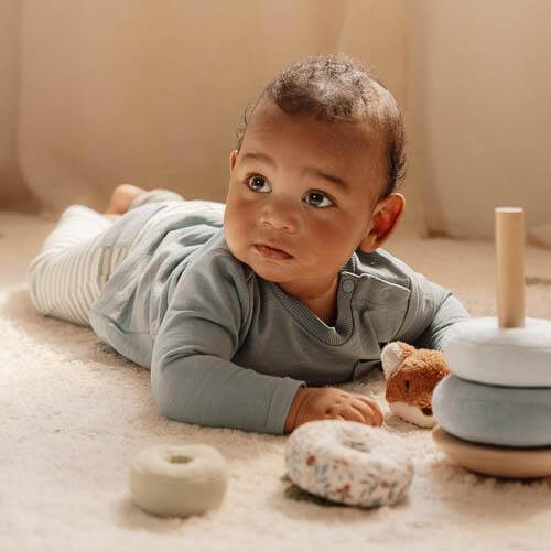 Torre de aneis de encaixe Forest Friends - Little Dutch - Mini-Me - Baby & Kids Store