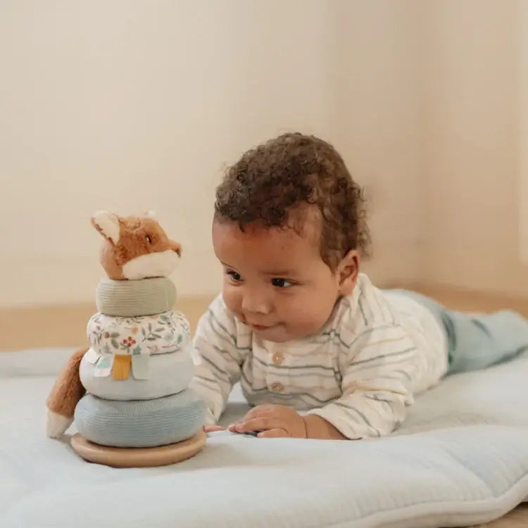 Torre de aneis de encaixe Forest Friends - Little Dutch - Mini-Me - Baby & Kids Store