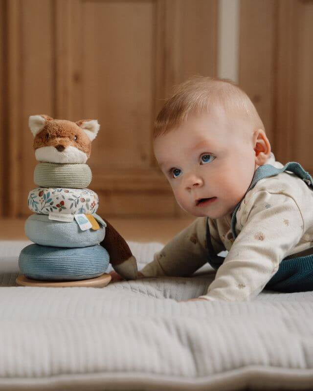 Torre de aneis de encaixe Forest Friends - Little Dutch - Mini-Me - Baby & Kids Store