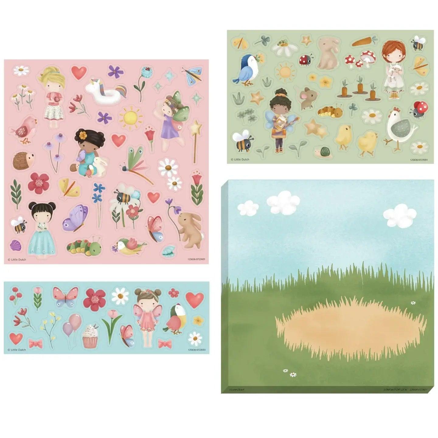 Autocolantes Little Dutch - Rosa and Friends - Mini-Me - Baby & Kids Store