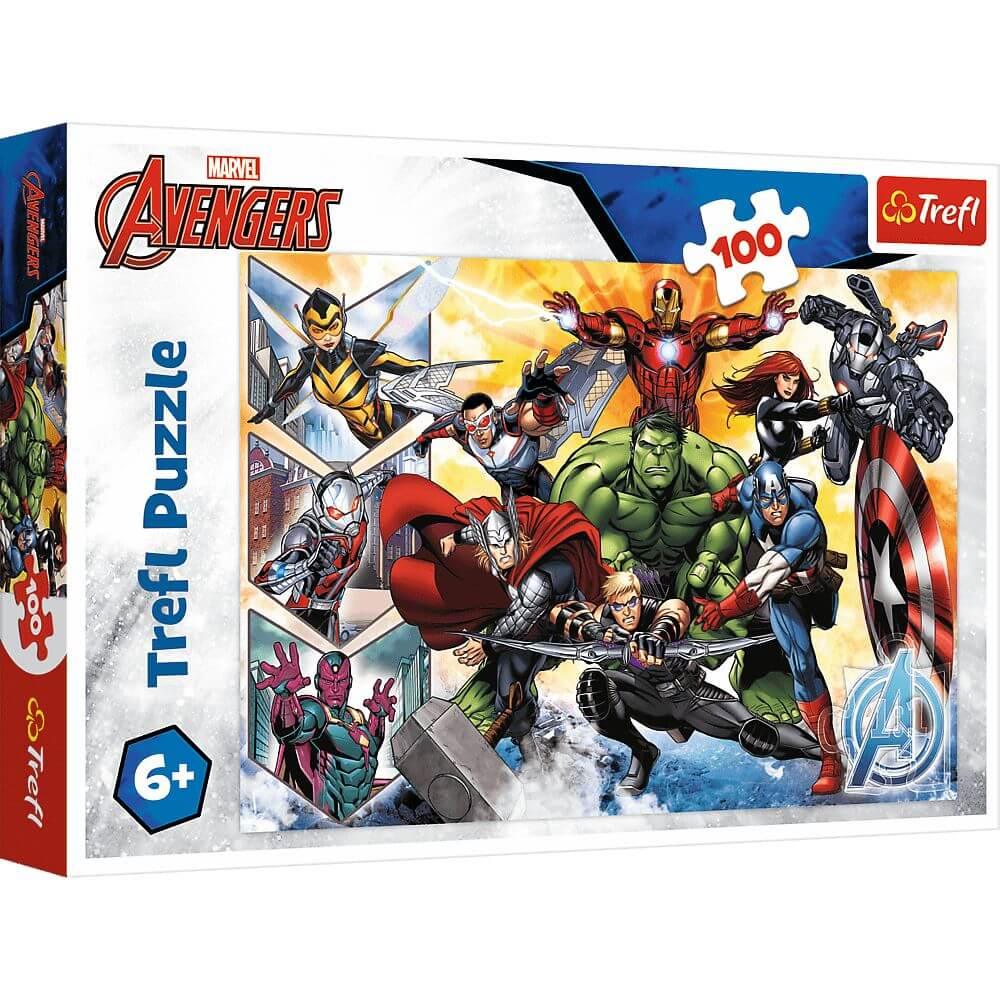 Puzzle Avengers 100 peças - A Magia dos Vingadores - TREFL - Mini-Me - Baby & Kids Store