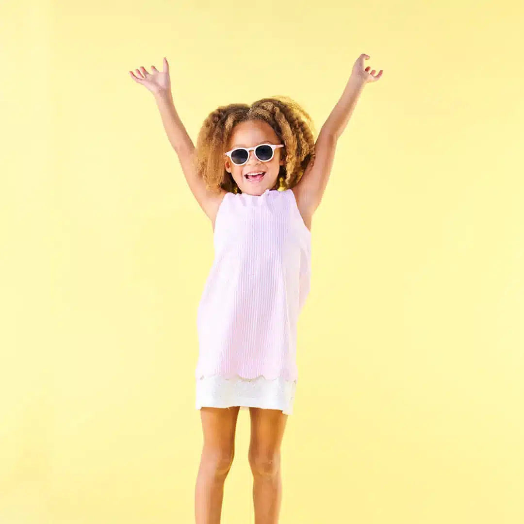 Óculos de sol de criança flexíveis keyhole Bailarina Rosa | Babiators - Mini-Me