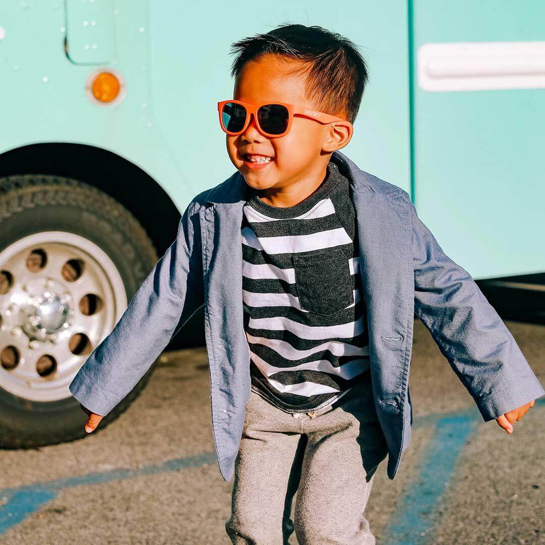 Óculos de sol flexíveis navigators "wacky watermelon" | Babiators - Mini-Me - Baby & Kids Store