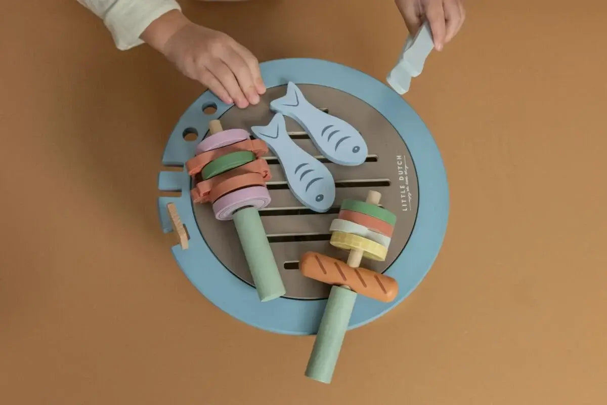 Barbecue em Madeira Little Dutch - Mini-Me - Baby & Kids Store