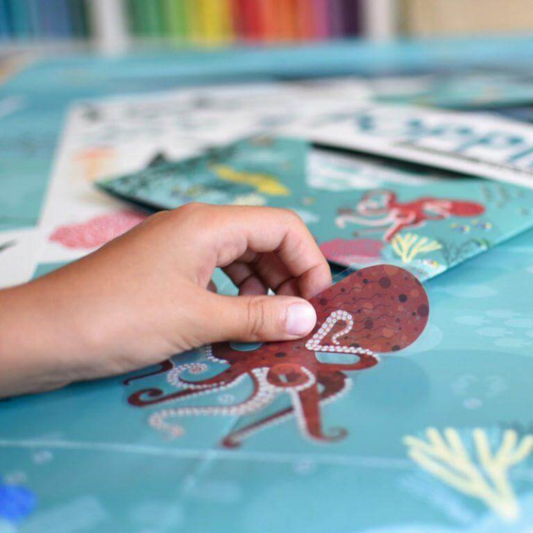 Autocolantes + Poster Discovery - Oceano | Poppik - Mini-Me - Baby & Kids Store